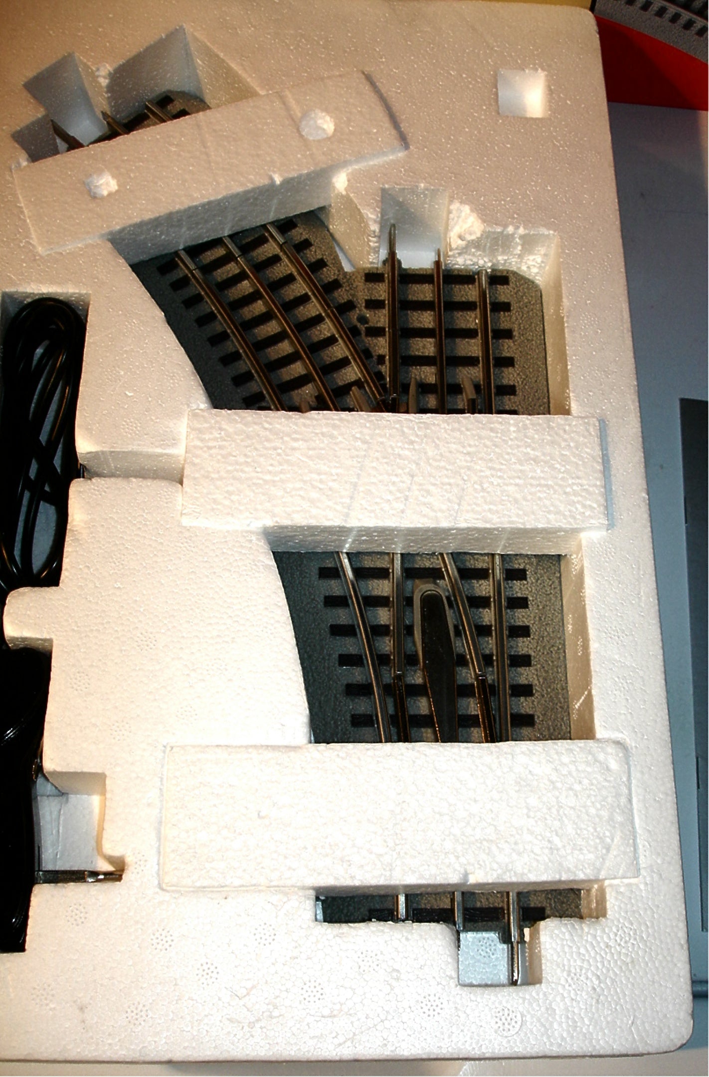 LIONEL - FASTRACK O-36 REMOTE Left Hand TURNOUT #6-12045- O Train Switch Track