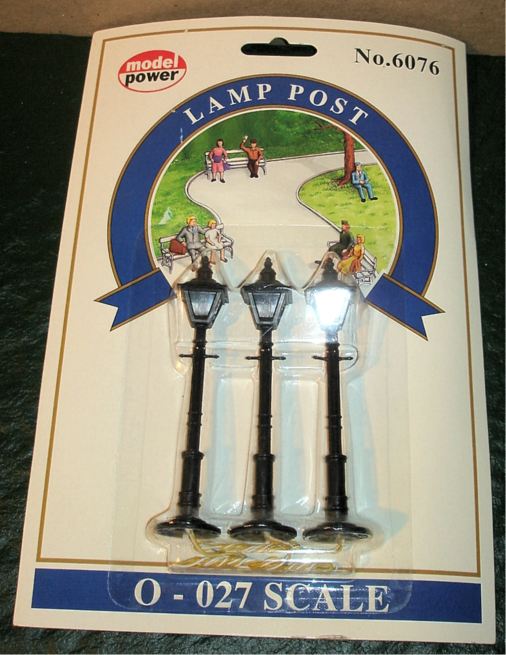 MODEL POWER - #6076 Square Head Gas Street Lamp Set - NIP