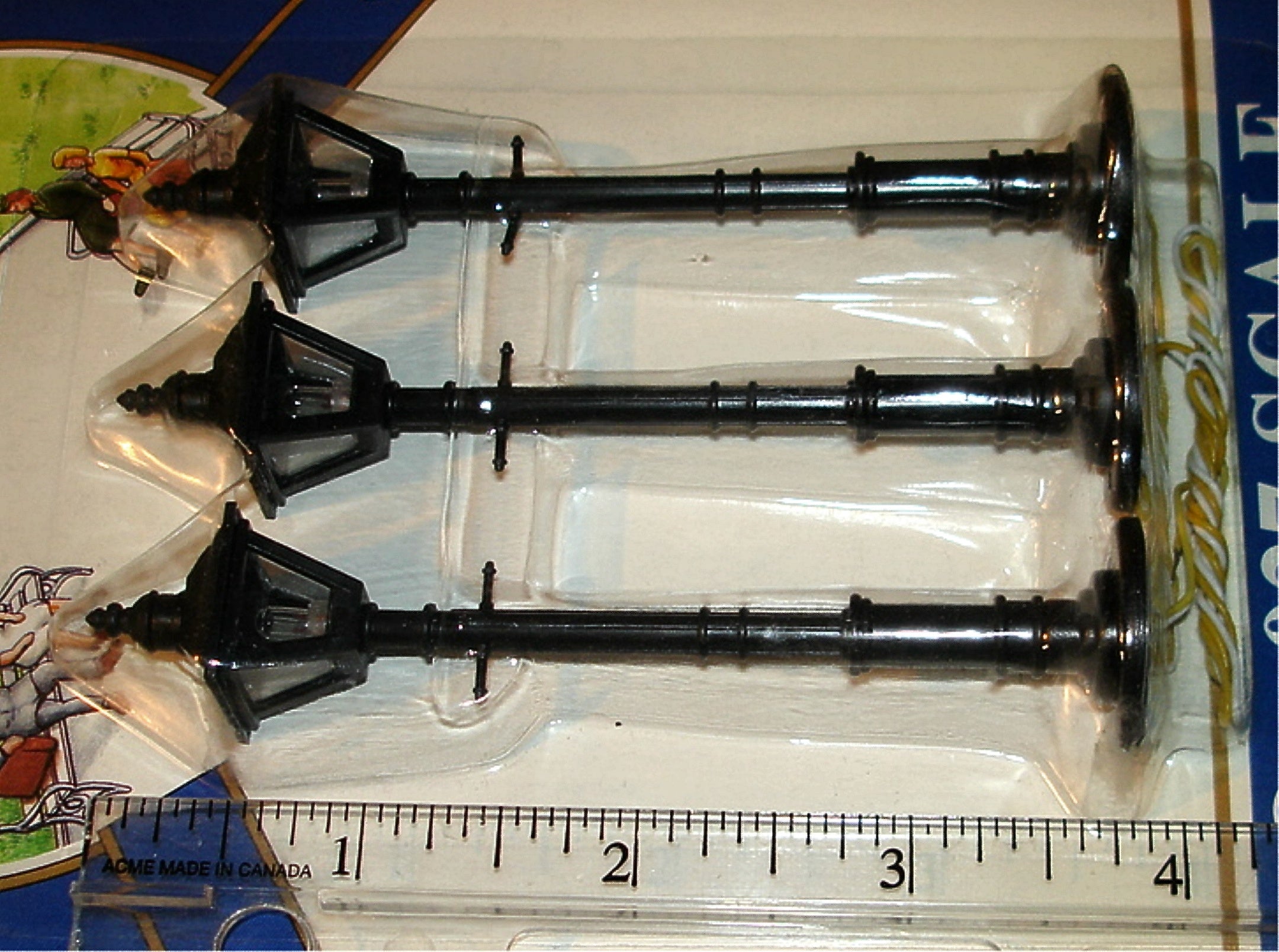 MODEL POWER - #6076 Square Head Gas Street Lamp Set - NIP