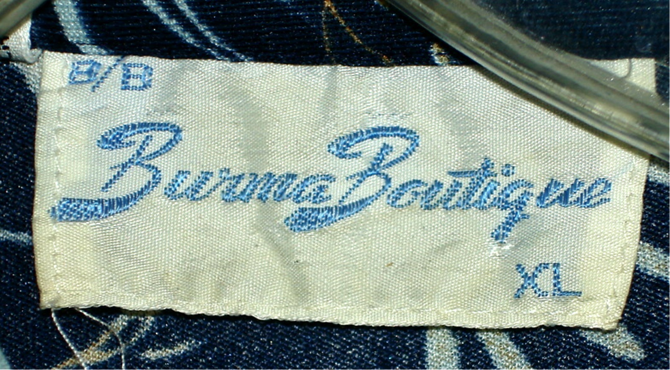 RETRO - Vtg Burma Boutique Men’s XL Long Sleeve Button Down Shirt - Blue Floral