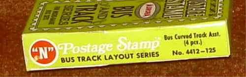 AURORA - POSTAGE STAMP BUS CURVED TRACK SET #4412-125 - NIB NOS - REDUCED!