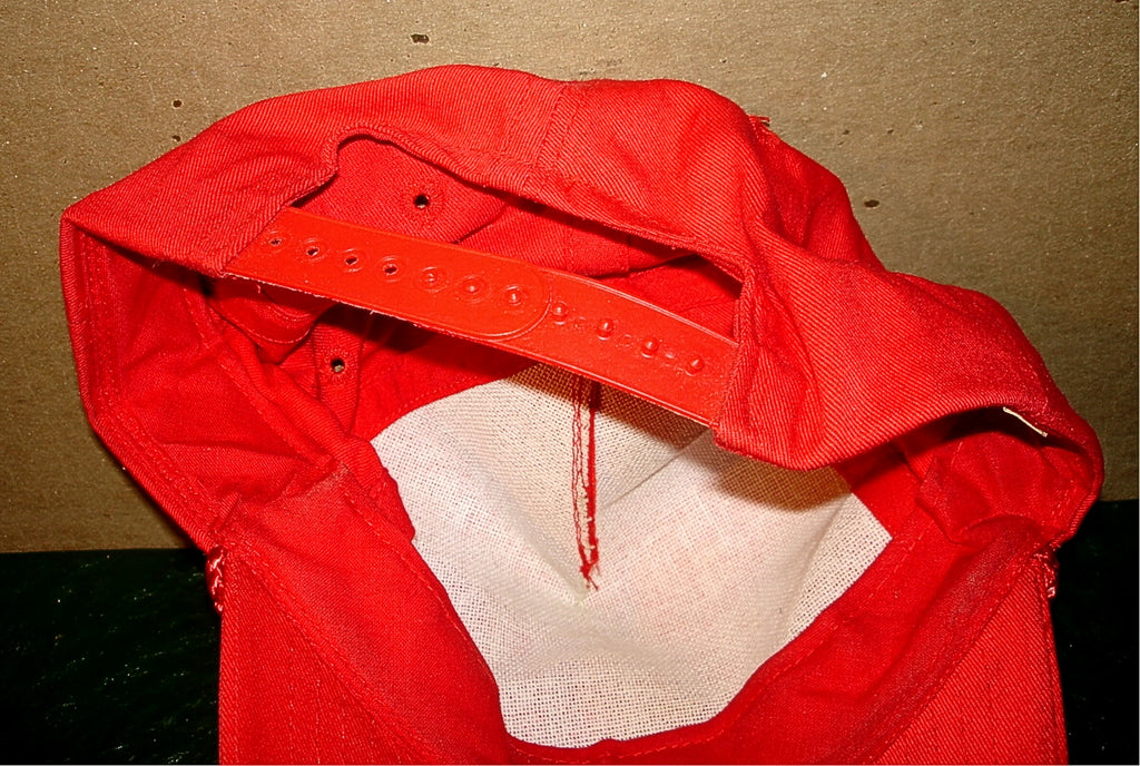 VTG CNN Red Adjustable Snapback Baseball Cap Flat Brim Hat - NEW