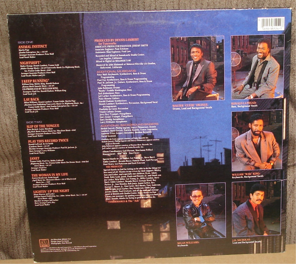 The Commodores – NIGHTSHIFT - 1985 Funk Soul Record Album LP
