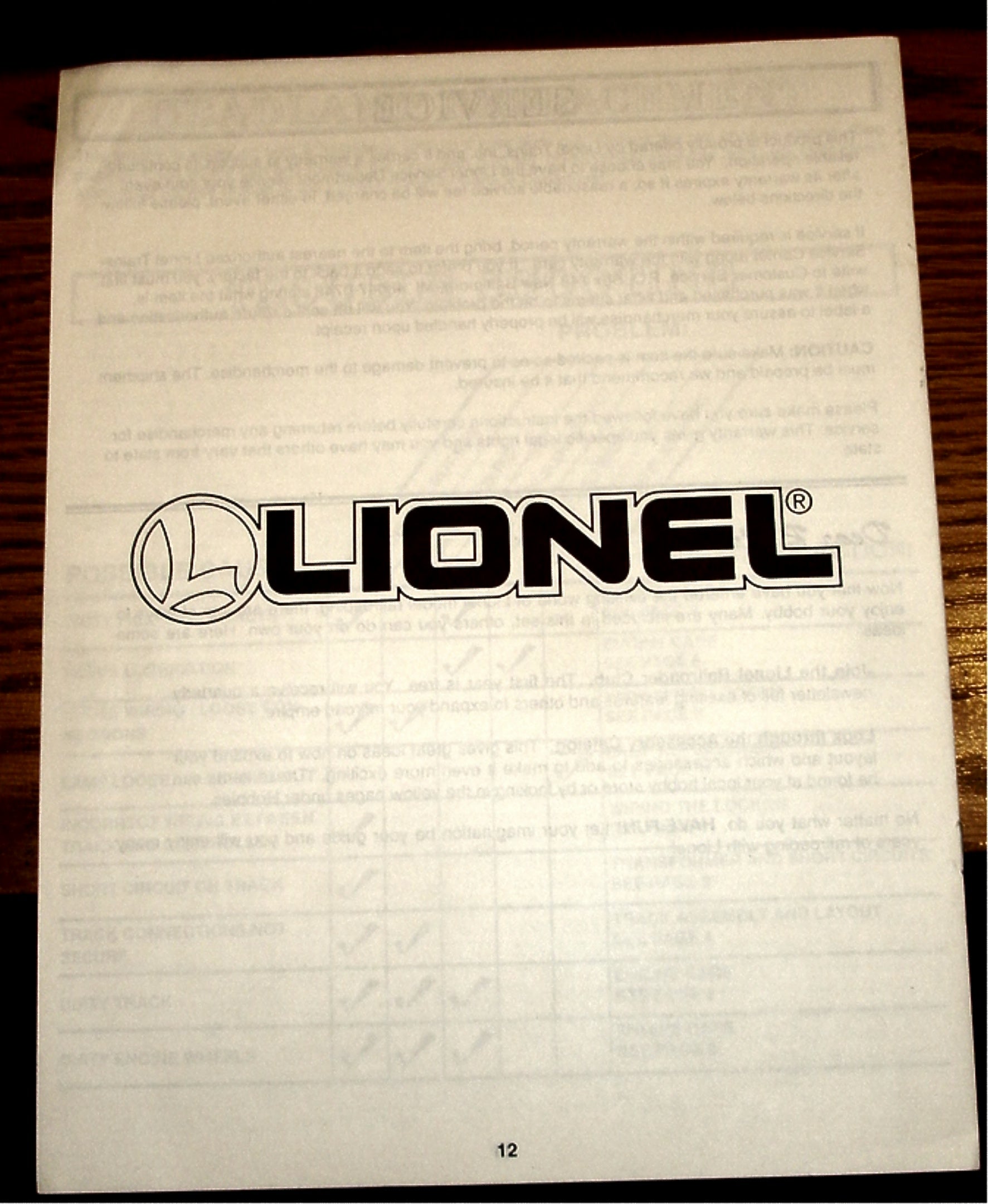 LIONEL - Crayola Activity Train Set Instruction Manual