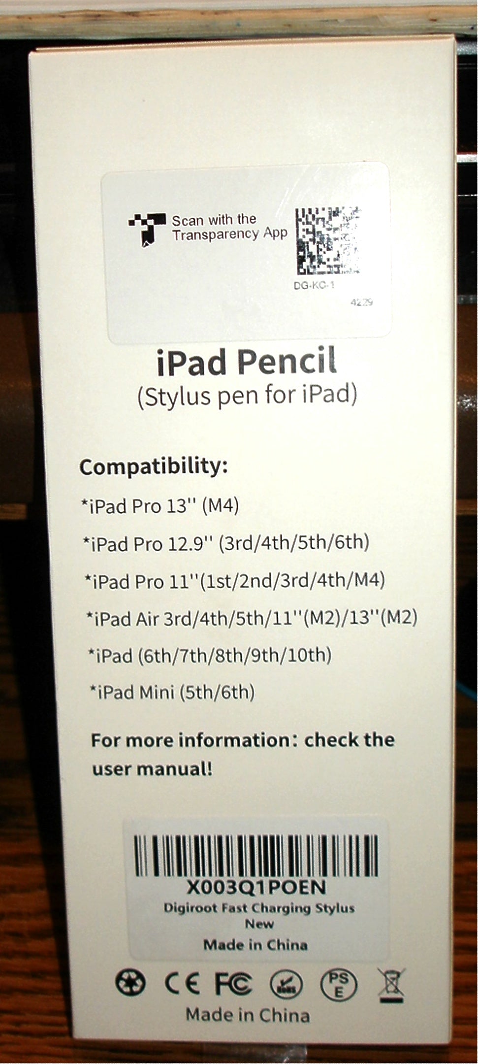 Stylus Pen for Apple iPad /iPad Air/Pro/Mini - iPad Pencil w/Palm Rejection NIB