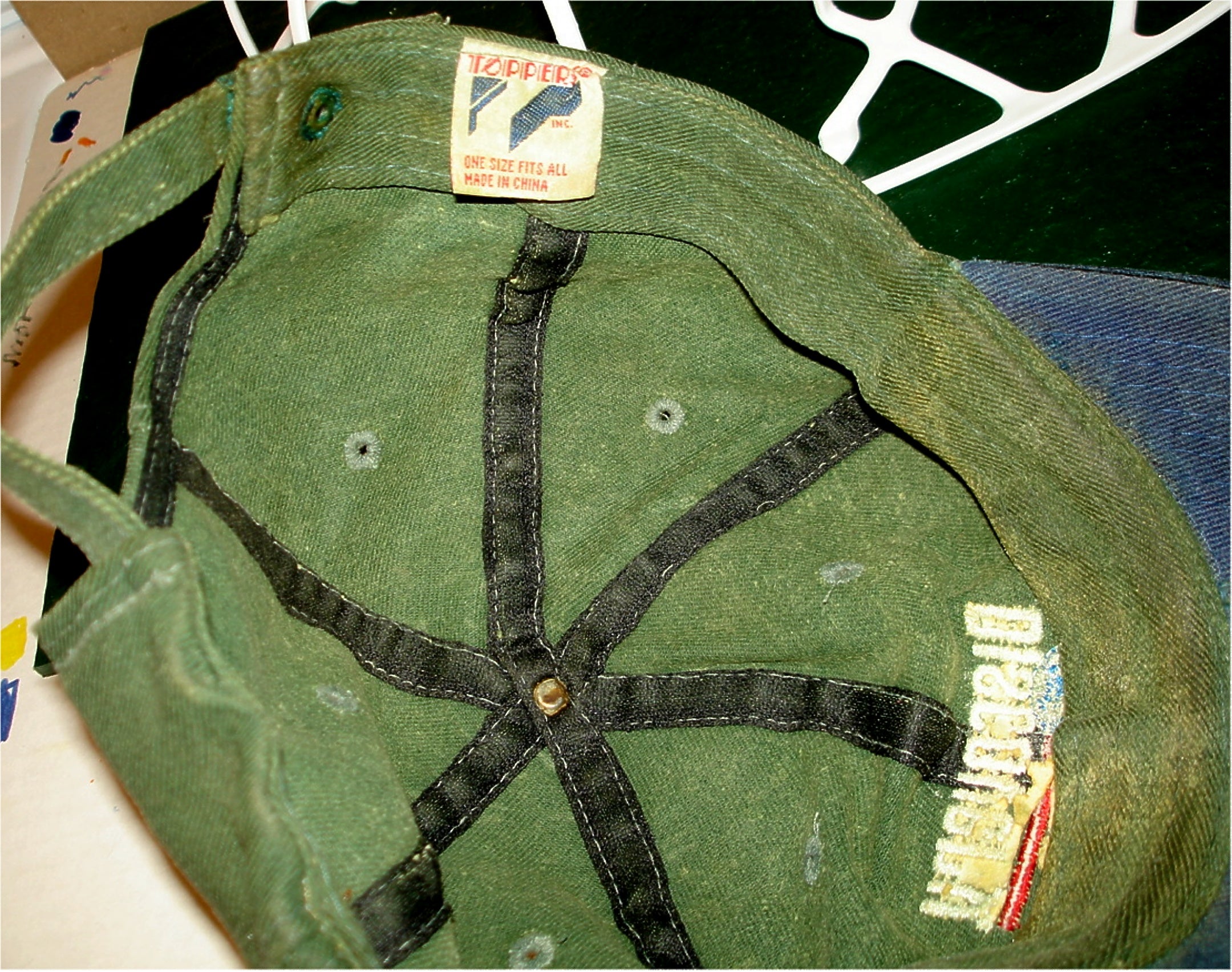 Vtg DISCOVERY CHANNEL - 6 Panel Strapback Baseball Cap Hat - NEW