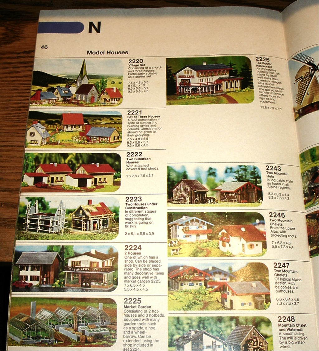 FALLER '73/'74 Catalogue - Rolling Stock, Track, Accessories - HO/N Scale Gauge