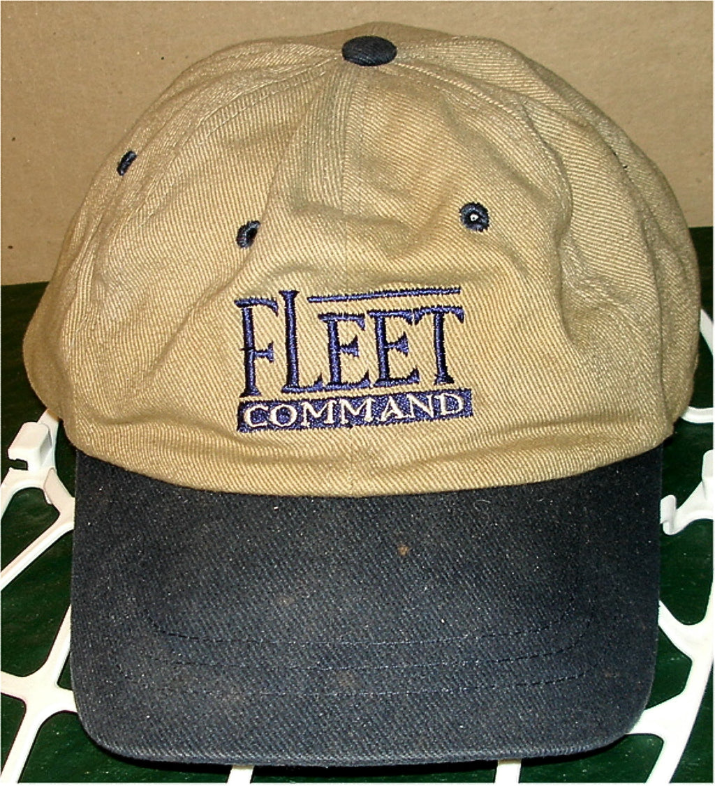 Vtg DISCOVERY CHANNEL Fleet Command - 6 Panel Strapback Baseball Cap - NEW