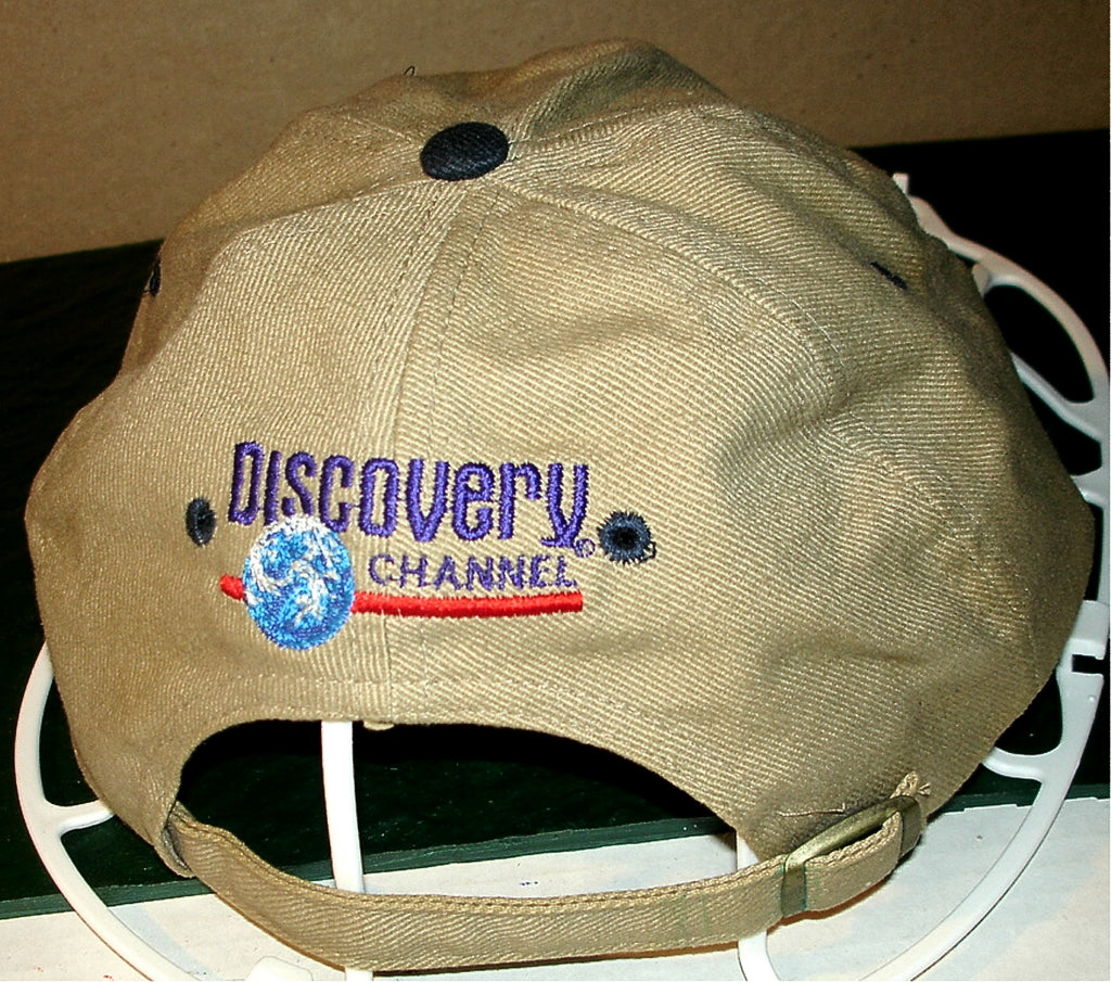 Vtg DISCOVERY CHANNEL Fleet Command - 6 Panel Strapback Baseball Cap - NEW