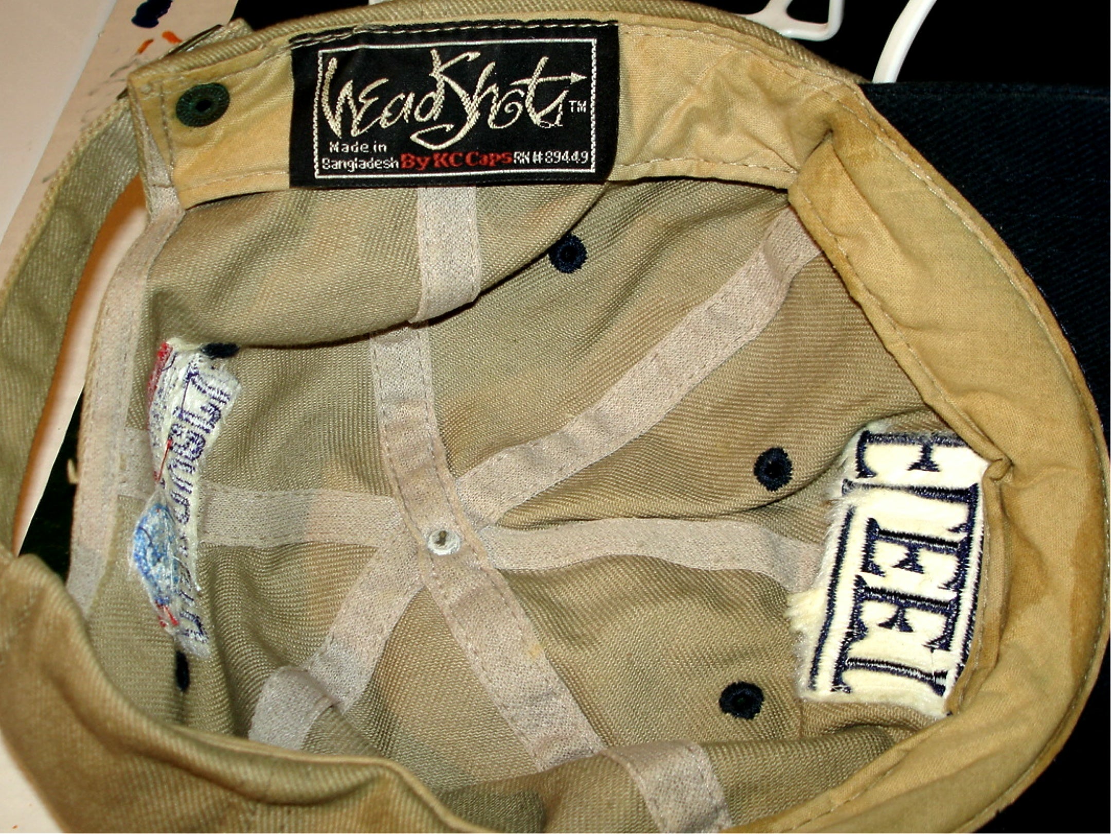 Vtg DISCOVERY CHANNEL Fleet Command - 6 Panel Strapback Baseball Cap - NEW