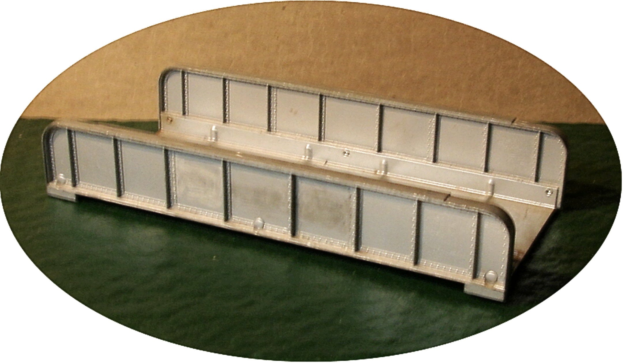 American Flyer - #581 Diecast Metal Silver Painted Girder Bridge - S/O Train