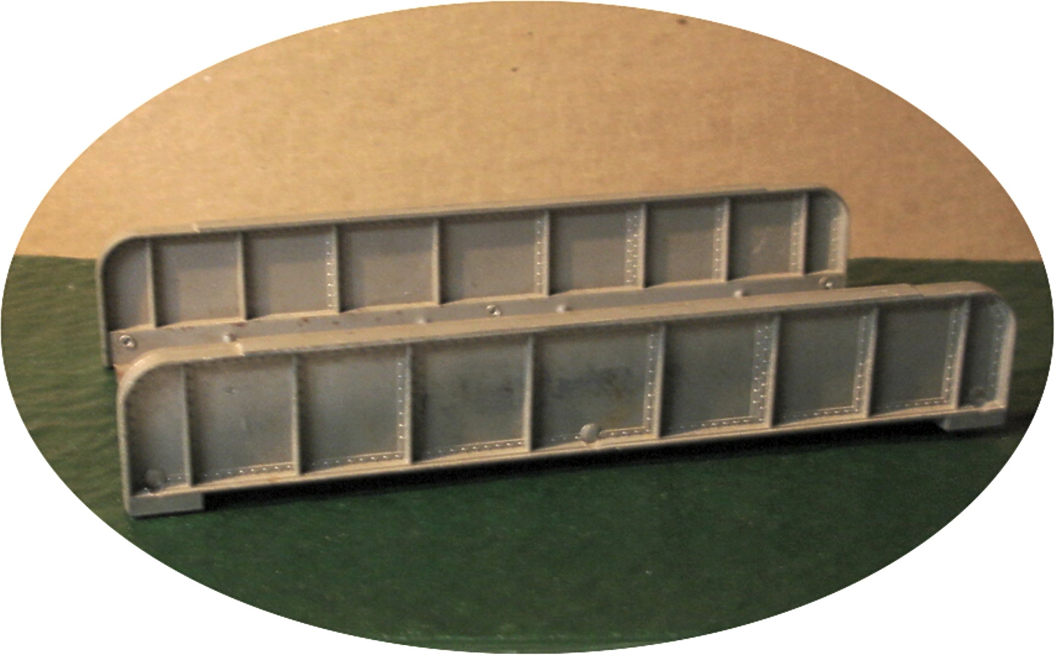 American Flyer - #581 Diecast Metal Silver Painted Girder Bridge - S/O Train