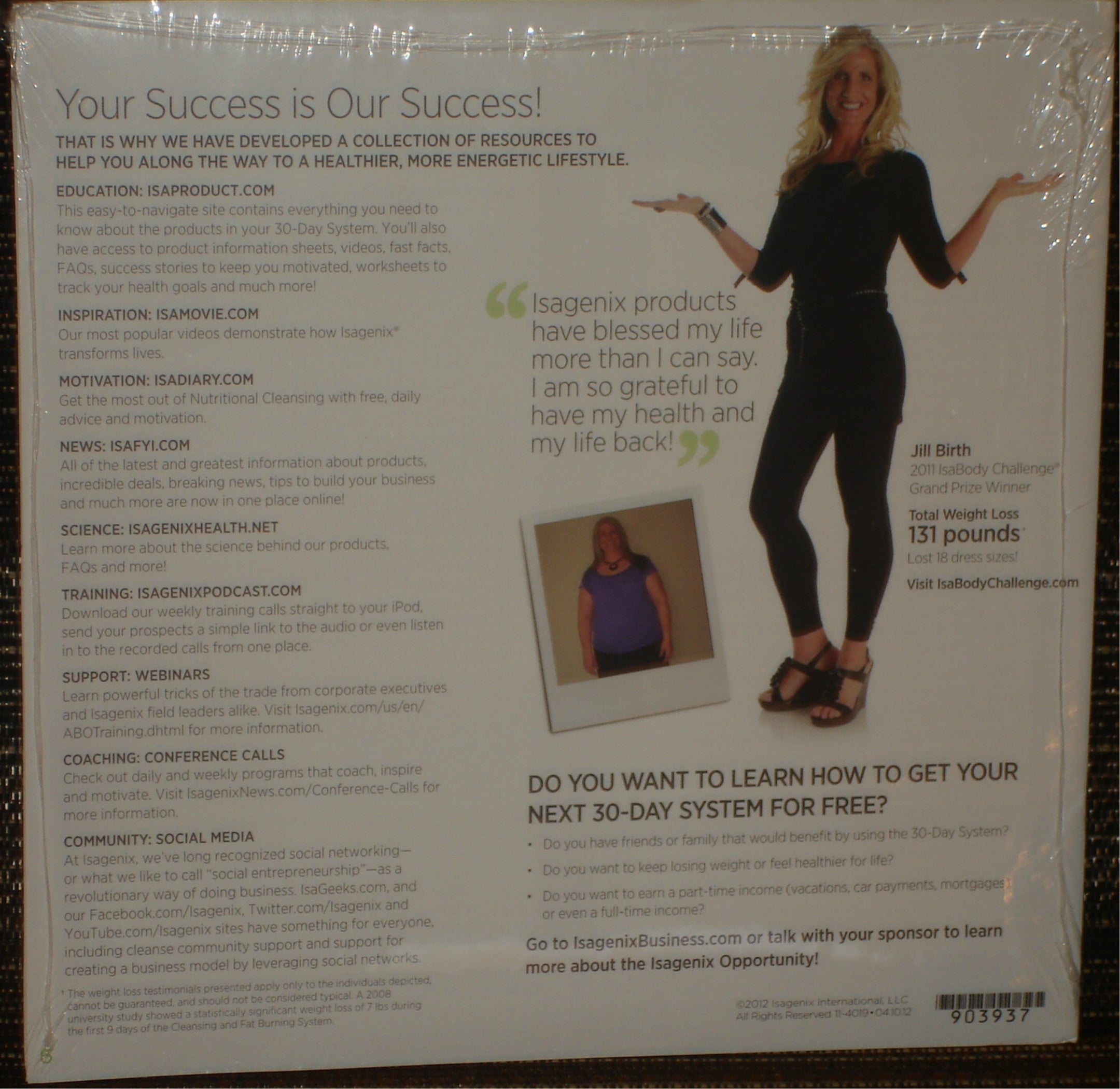 ISAGENIX - 30 DAY STEP-BY-STEP HEALTH & WELLNESS GUIDE - CD (L)