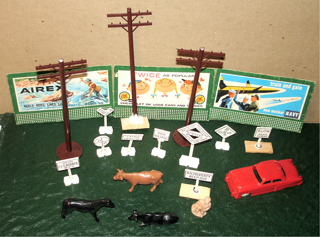 Lot of 20 - O Scale Accessories - LIONEL MARX ATLAS BACHMANN WEAVER Train (A)