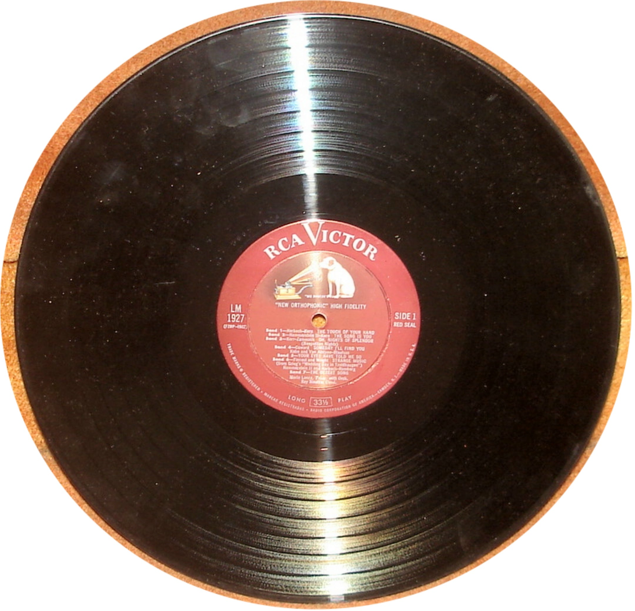 MARIO LANZA - THE TOUCH OF YOUR HAND - 1955 STAGE & SCREEN ALBUM LP