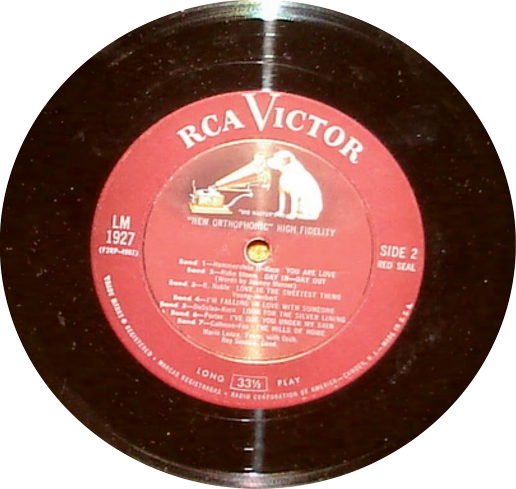 MARIO LANZA - THE TOUCH OF YOUR HAND - 1955 STAGE & SCREEN ALBUM LP