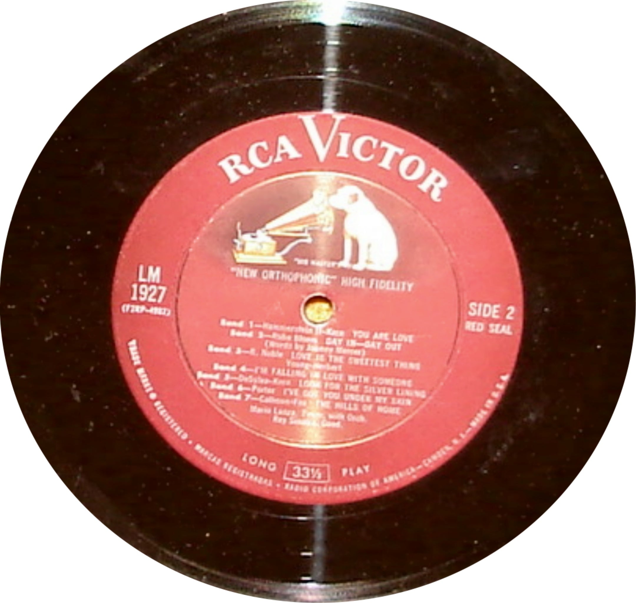 MARIO LANZA - THE TOUCH OF YOUR HAND - 1955 STAGE & SCREEN ALBUM LP