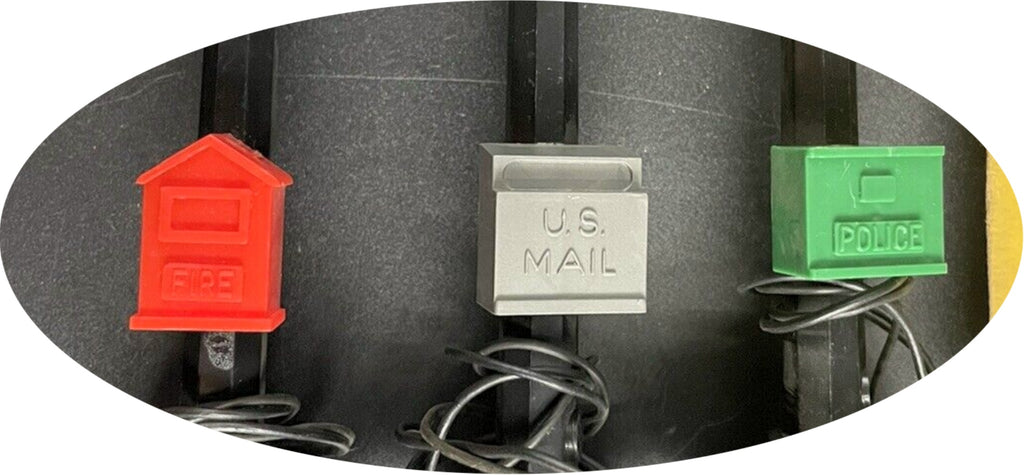 MARX - VINTAGE #073/3 LIGHTED BOULEVARD LAMP POST SET - O/S TRAIN NIB