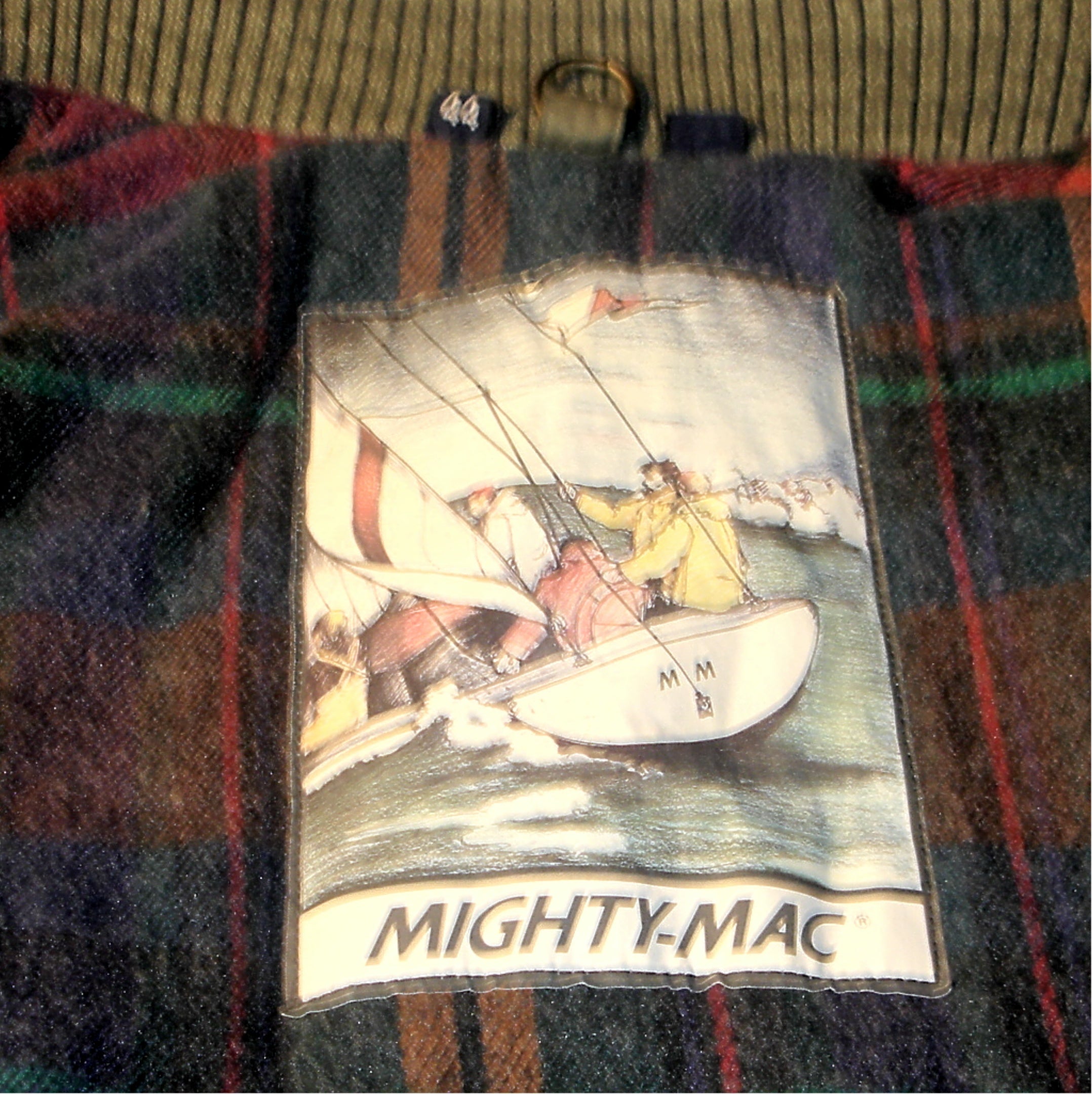 MIGHTY MAC - VINTAGE LINED 3/4 PARKA COAT JACKET - SIZE 44 GREEN