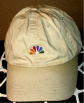 Vtg CHANNEL FOUR - NBC LOGO - 6 Panel Strapback Baseball Cap Hat - NEW