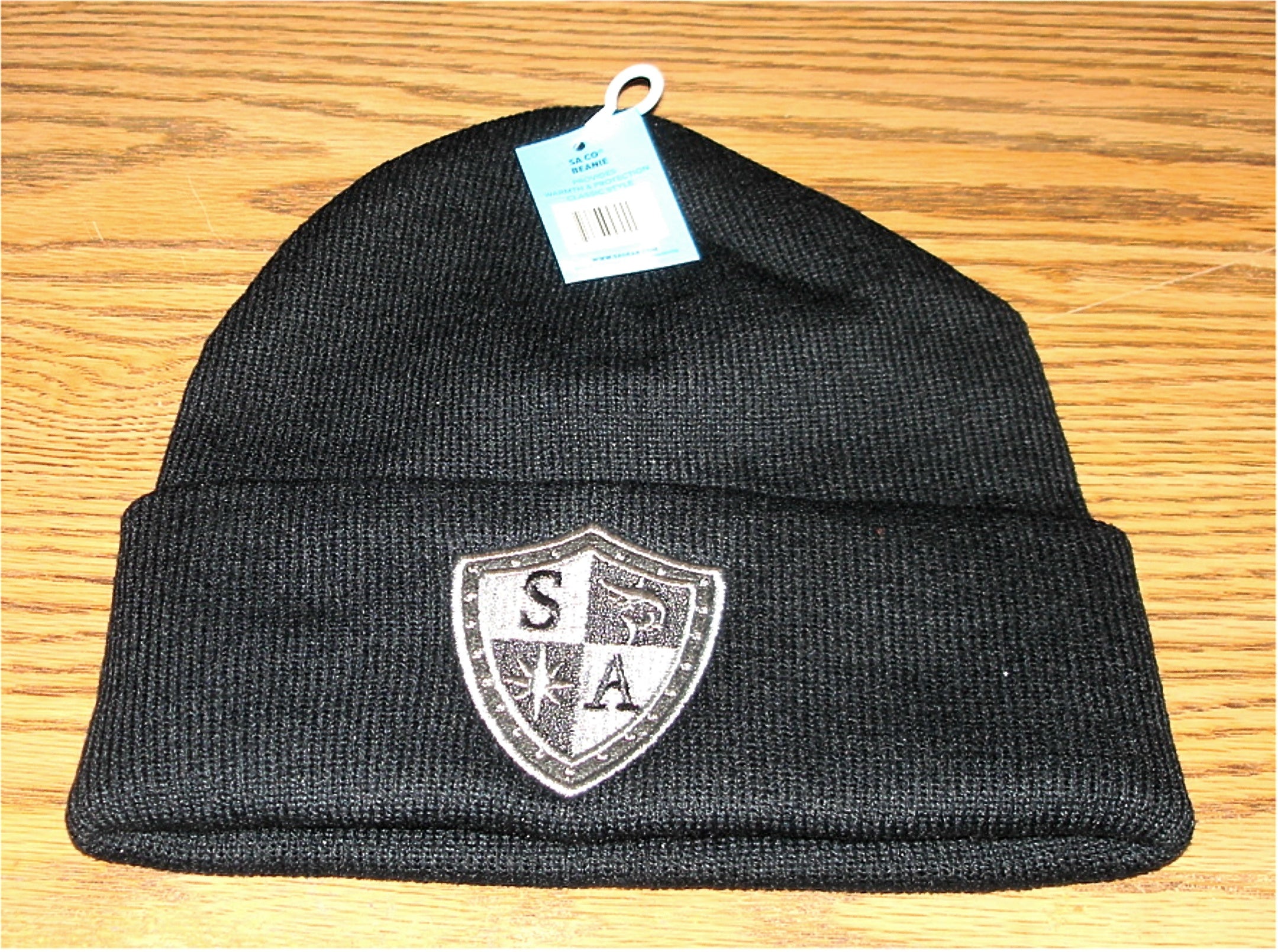 SA BEANIE - CLASSIC BLACK or ROYAL BLUE - NEW W/ TAGS
