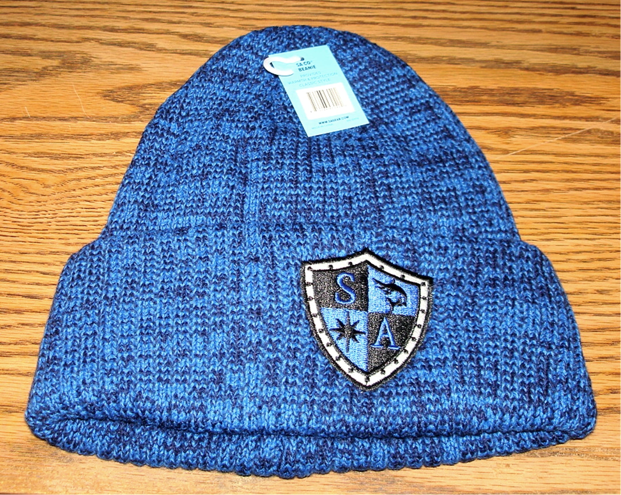 SA BEANIE - CLASSIC BLACK or ROYAL BLUE - NEW W/ TAGS
