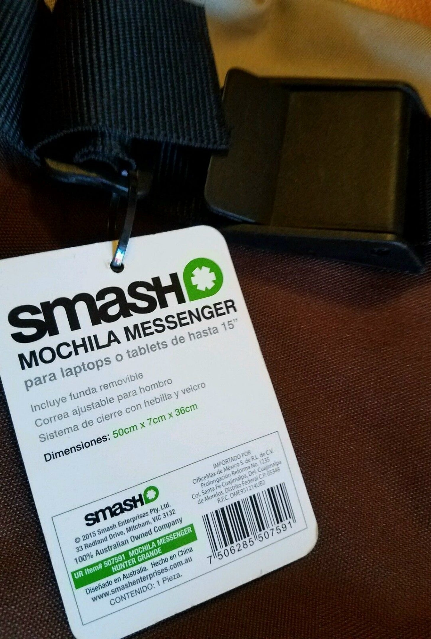 SMASH - TABLET / LAPTOP MESSENGER BAG WITH PADDED INSERT - LAST 3 - CLOSEOUT!