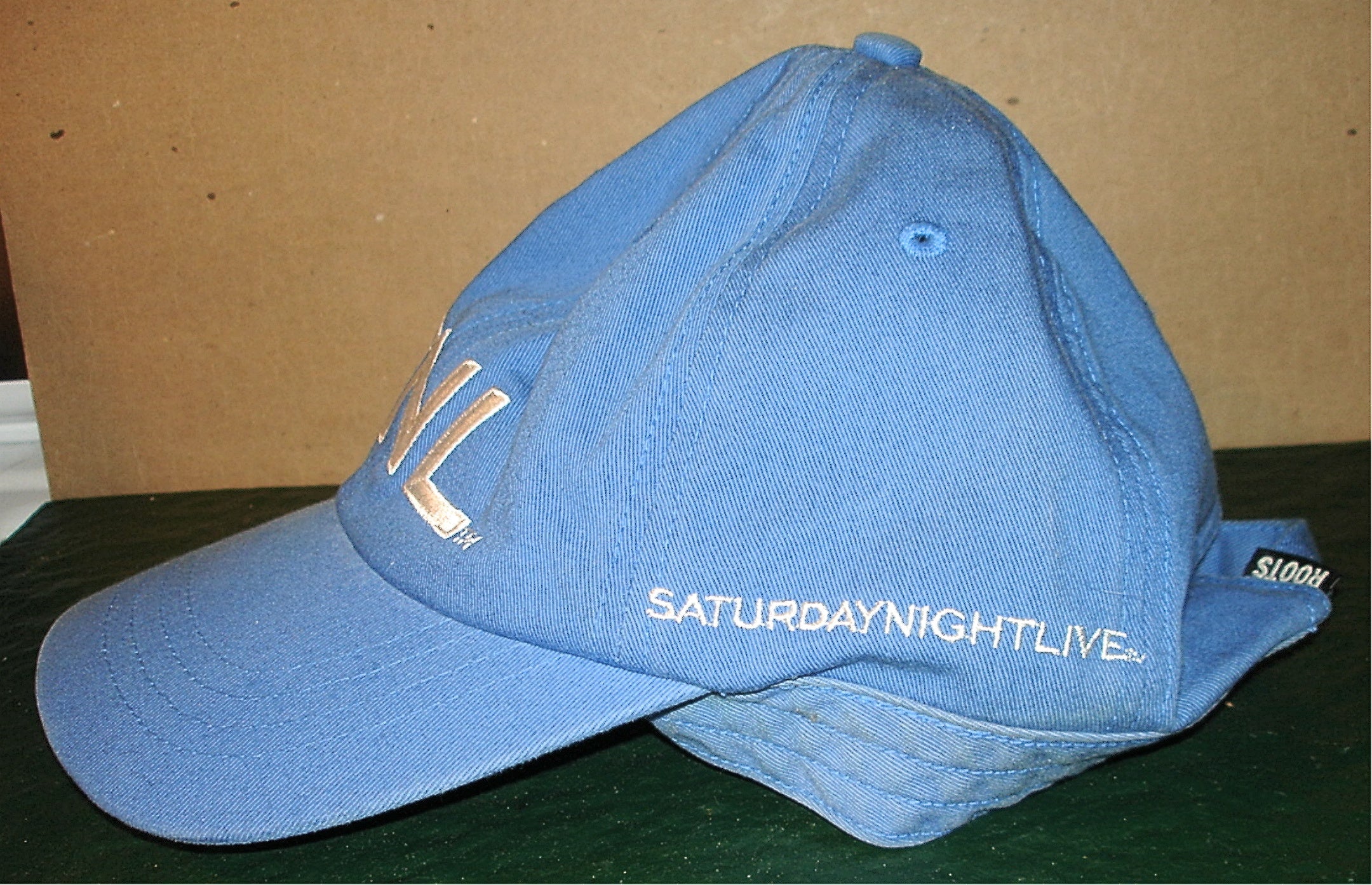 VTG NBC SATURDAY NIGHT LIVE 2003 Blue Strapback Baseball Cap Flat Brim Hat NEW