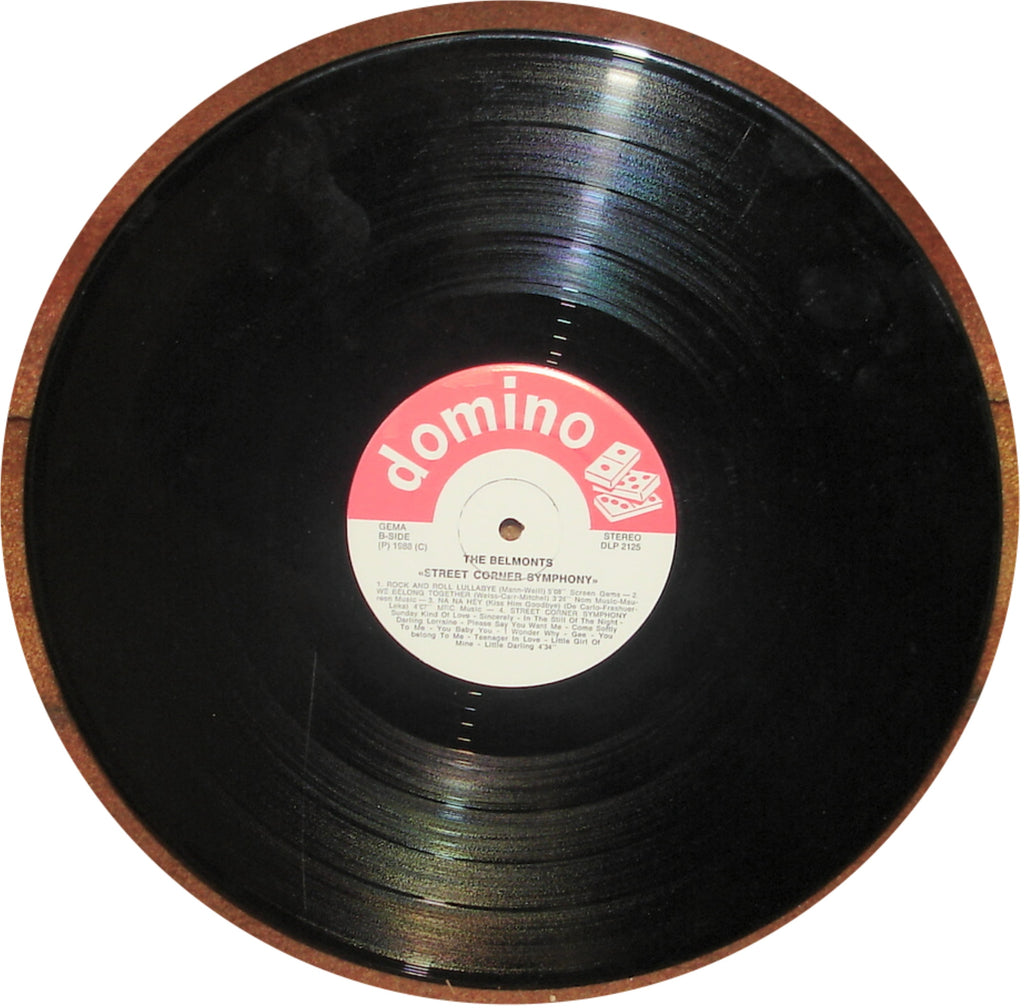 THE BELMONTS - STREET CORNER SYMPHONY - 1988 ROCK, OLDIES, DOO-WOP VINYL LP