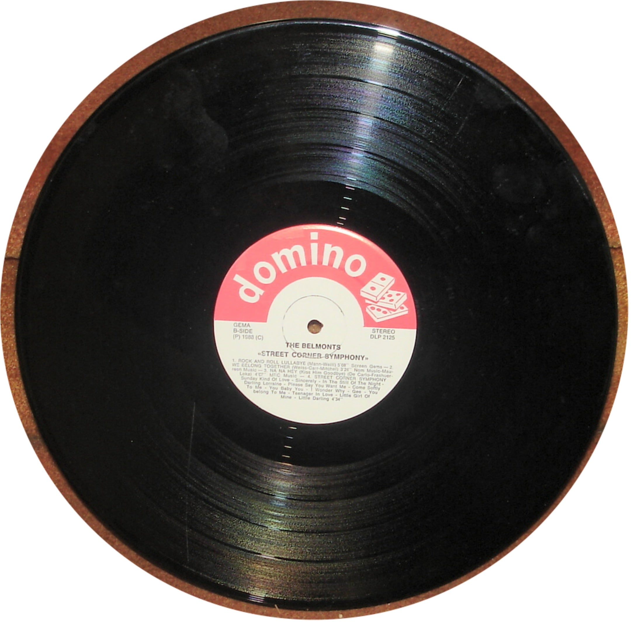 THE BELMONTS - STREET CORNER SYMPHONY - 1988 ROCK, OLDIES, DOO-WOP VINYL LP