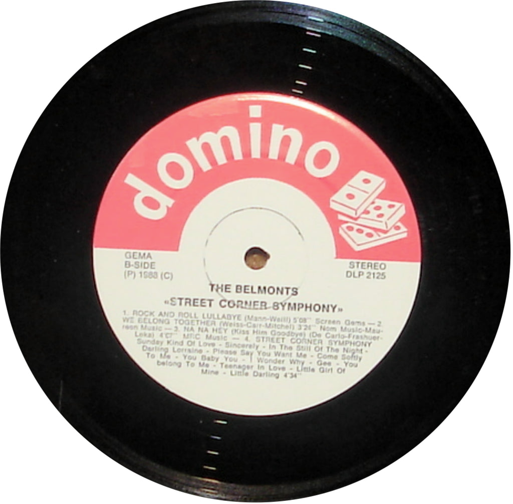 THE BELMONTS - STREET CORNER SYMPHONY - 1988 ROCK, OLDIES, DOO-WOP VINYL LP