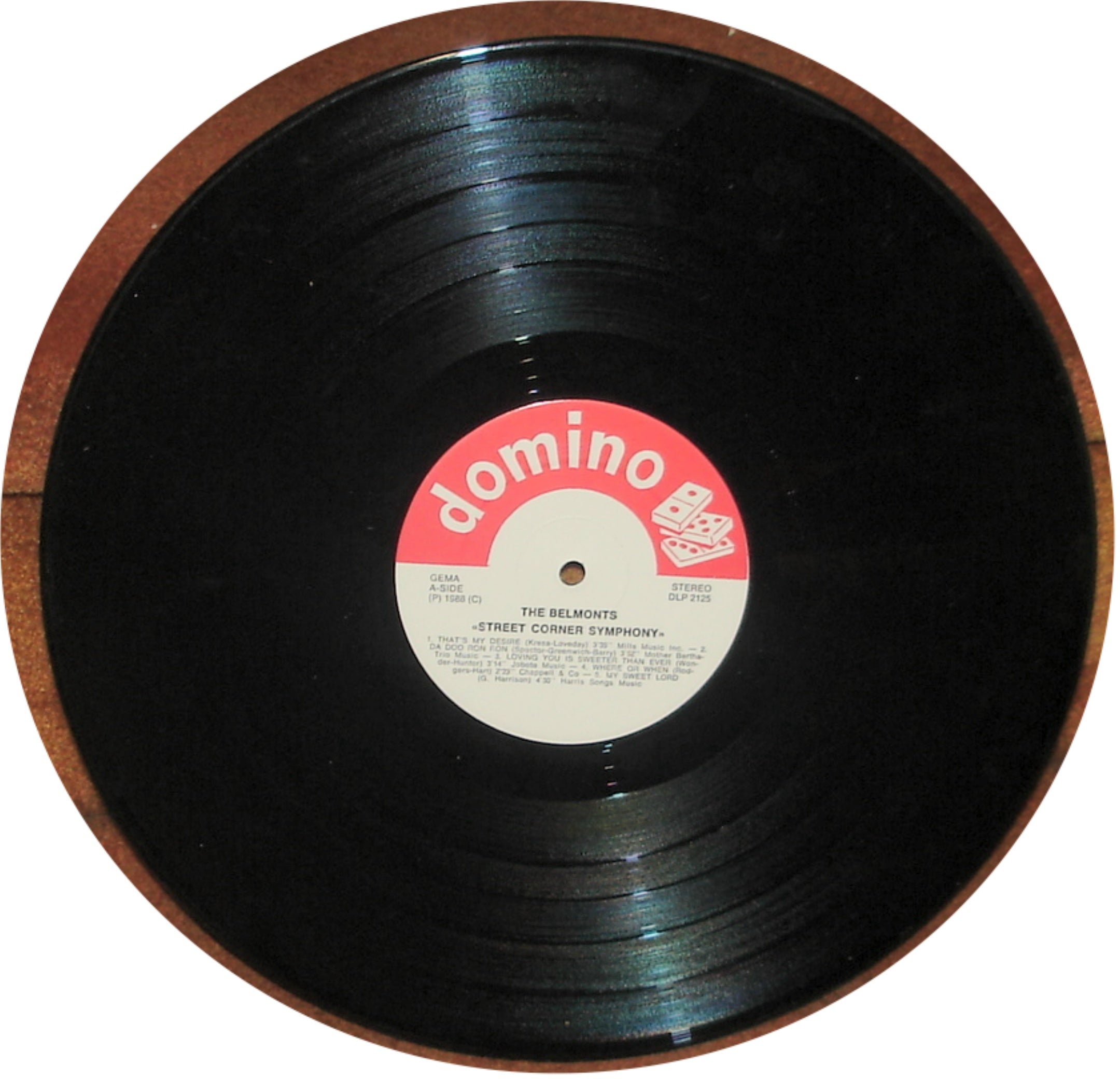 THE BELMONTS - STREET CORNER SYMPHONY - 1988 ROCK, OLDIES, DOO-WOP VINYL LP