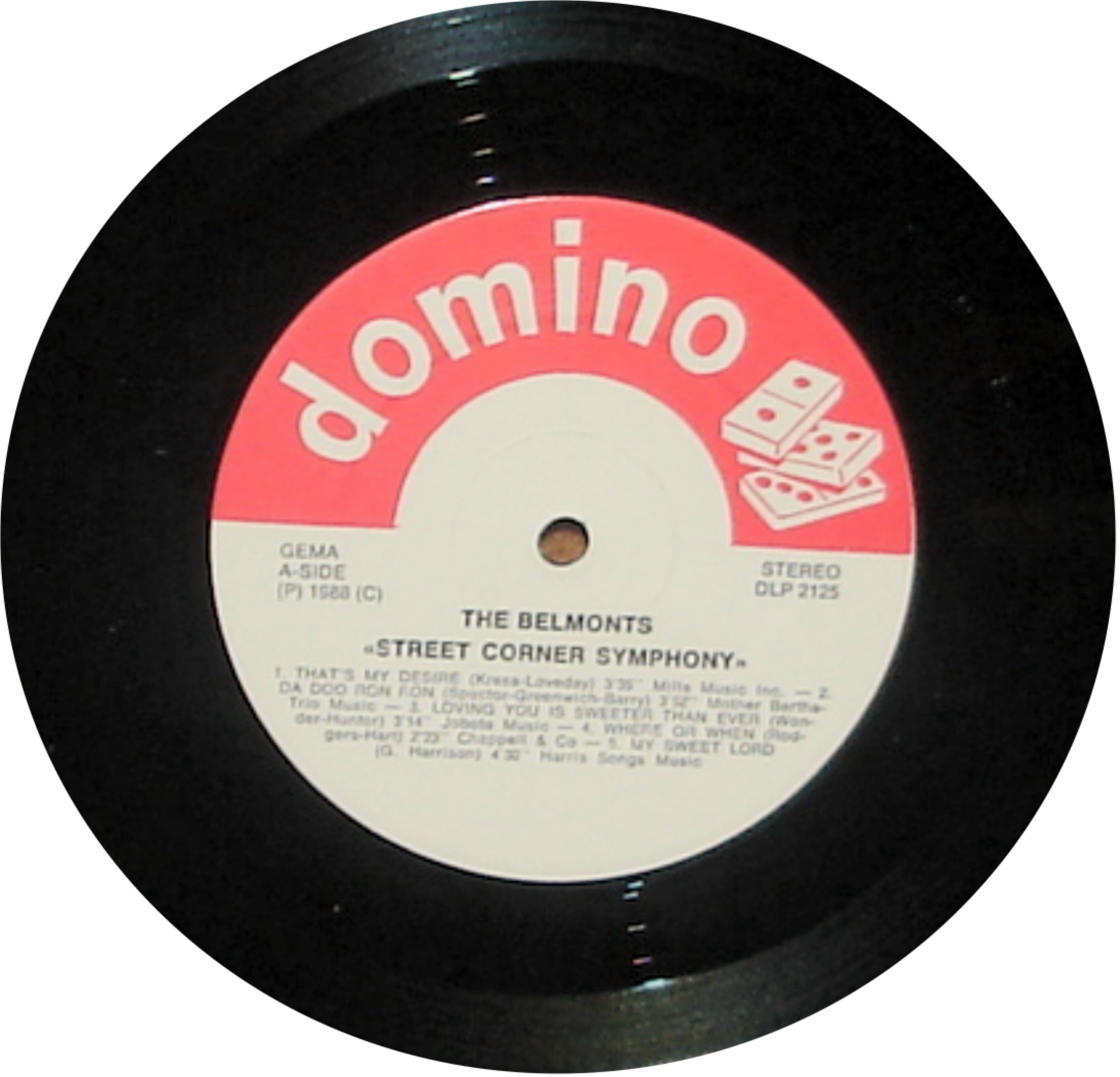 THE BELMONTS - STREET CORNER SYMPHONY - 1988 ROCK, OLDIES, DOO-WOP VINYL LP